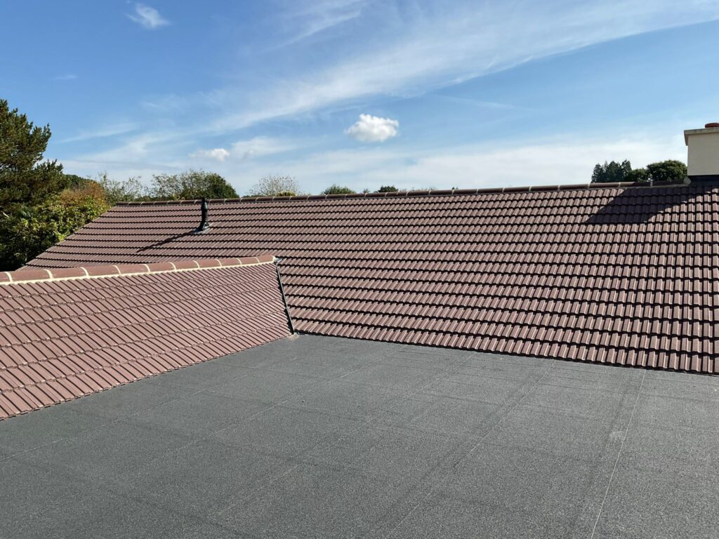 This is a photo of a roof which has just been repaired works carried out by LS Roofing Amersham