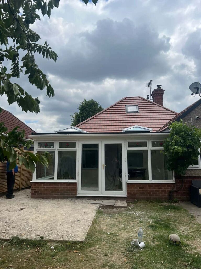 This is a photo of a hipped roof on a bungalow that has just had roof repairs carried out. Works carried out by LS Roofing Amersham